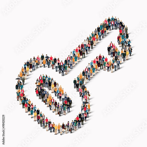 people  shape  key vector group