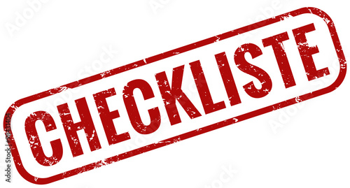 Checkliste Stempel rot