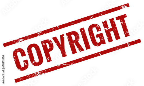 Copyright Stempel rot