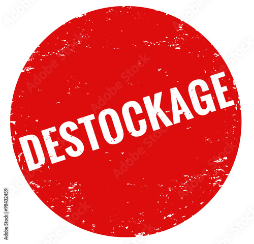 Destockage rond rouge timbre