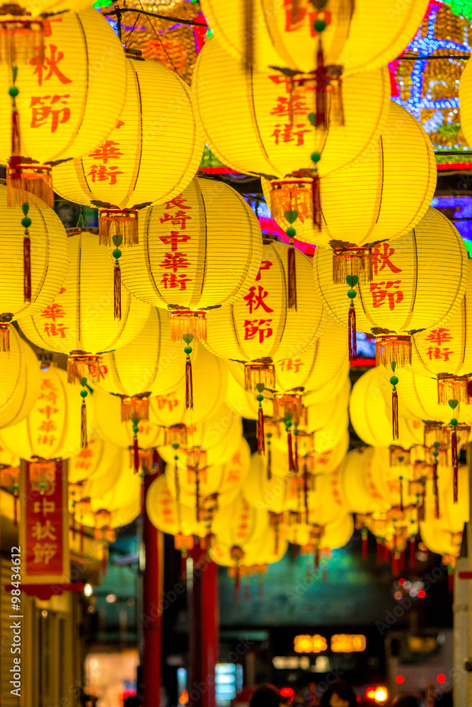 Naklejka premium 長崎中秋節