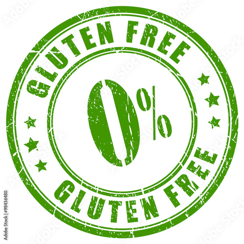 Gluten free rubber stamp