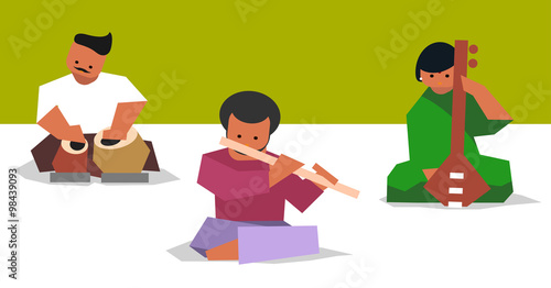 Indian musician set