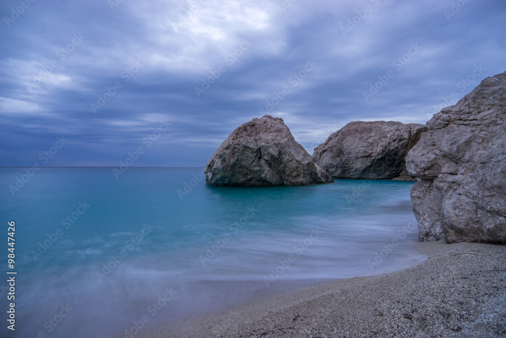 Kathisma Beach, Lefkada Island in Ionian Sea,