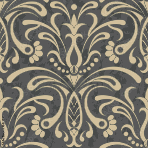 Vector damask seamless pattern element