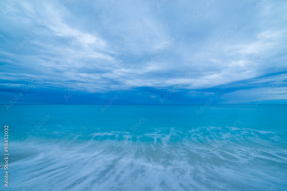 The famous Kathisma beach in Lefkada The famous Kathisma beach in Lefkada