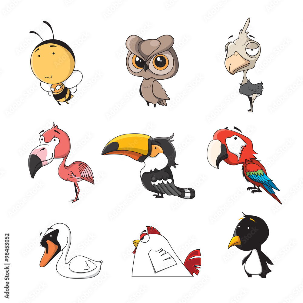 Obraz premium animal set 4