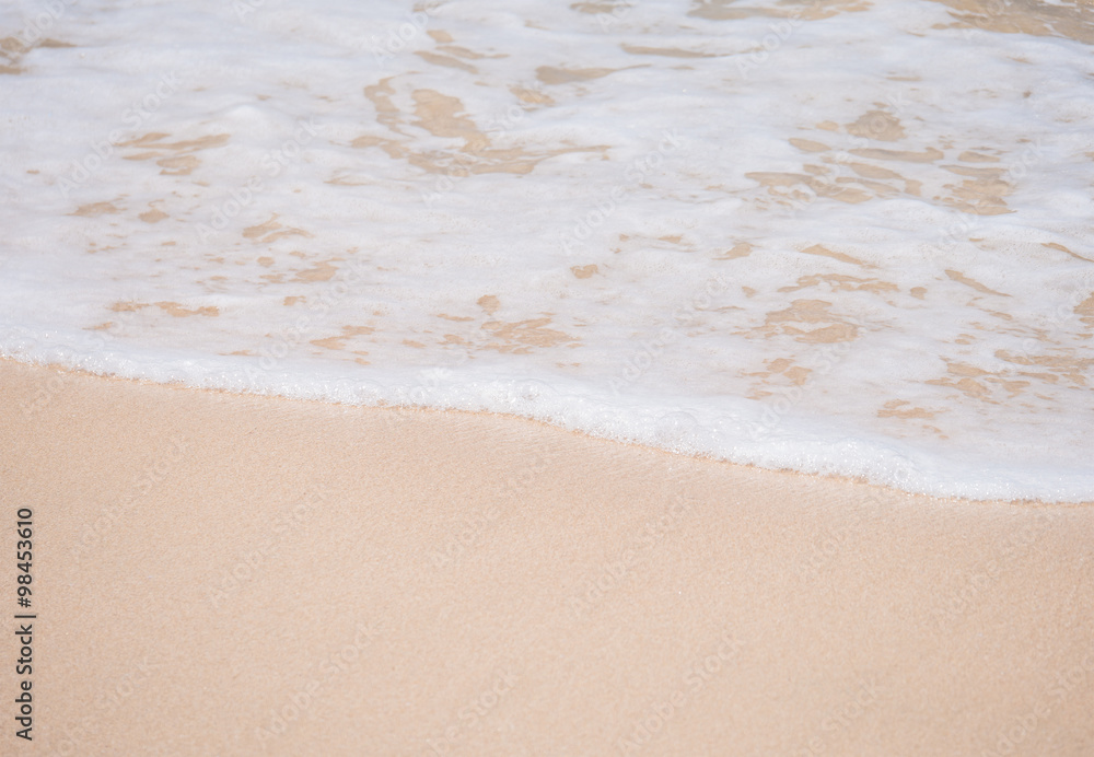 Waves on the sandy beach Waves on the sandy beach