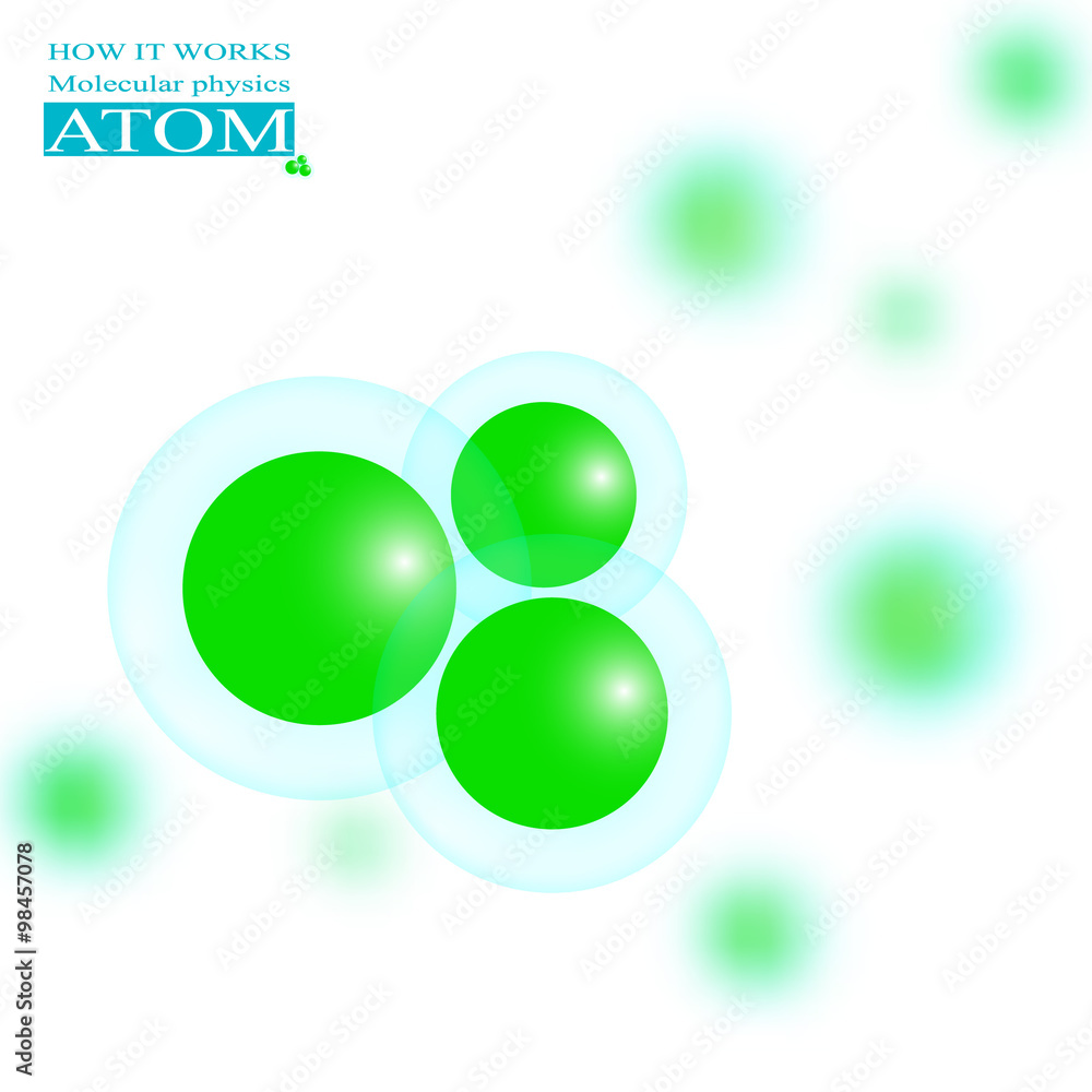 Molecular physics green atom Molecular physics green atom
