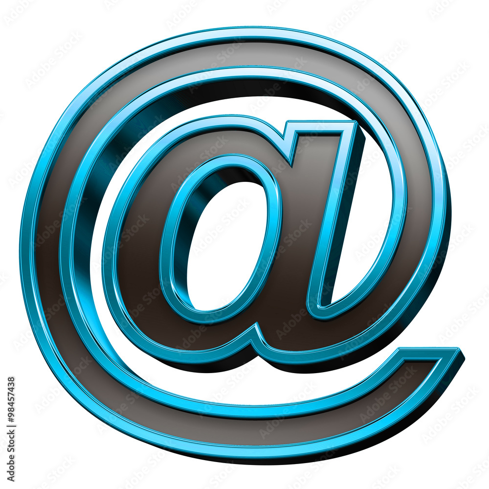 Mail sign from black with blue shiny frame alphabet set, isolated on white. Computer generated 3D photo rendering. Mail sign from black with blue shiny frame alphabet set, isolated on white. Computer generated 3D photo rendering.
