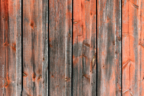 Red Rustic Weathered Barn Wood Board Background