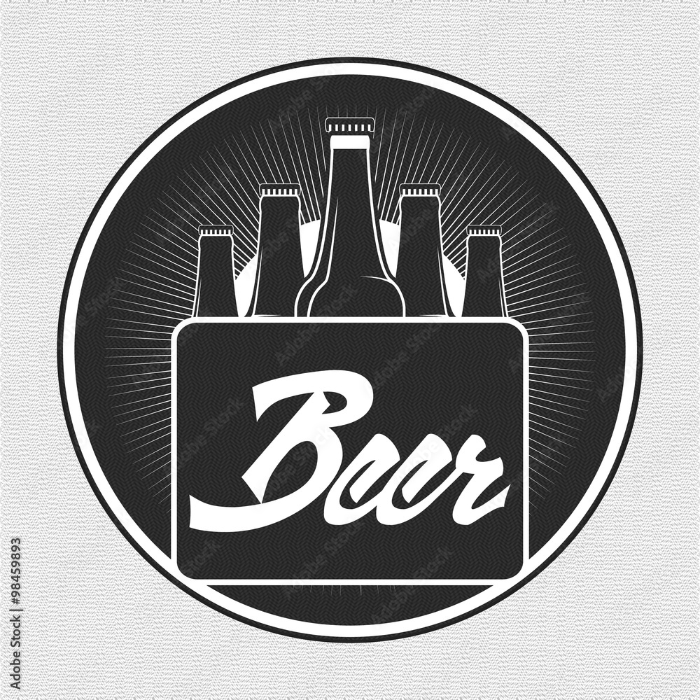 Beer icon label, posters, signs, banners, vector design symbols ...