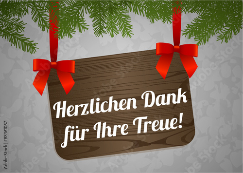 Herzlichen Dank für Ihre Treue