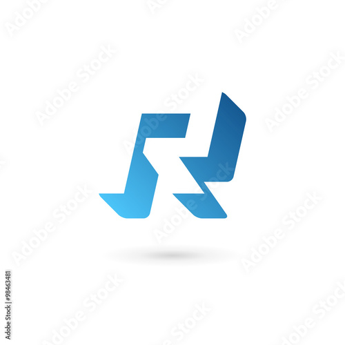 Letter R logo icon design template elements