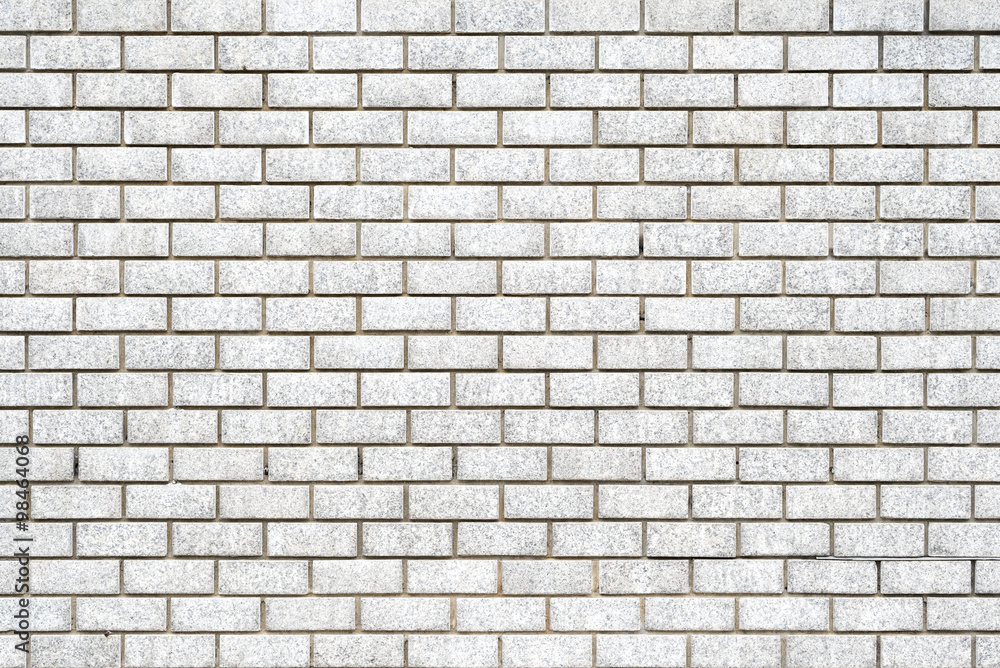 Abstract white brick wall background