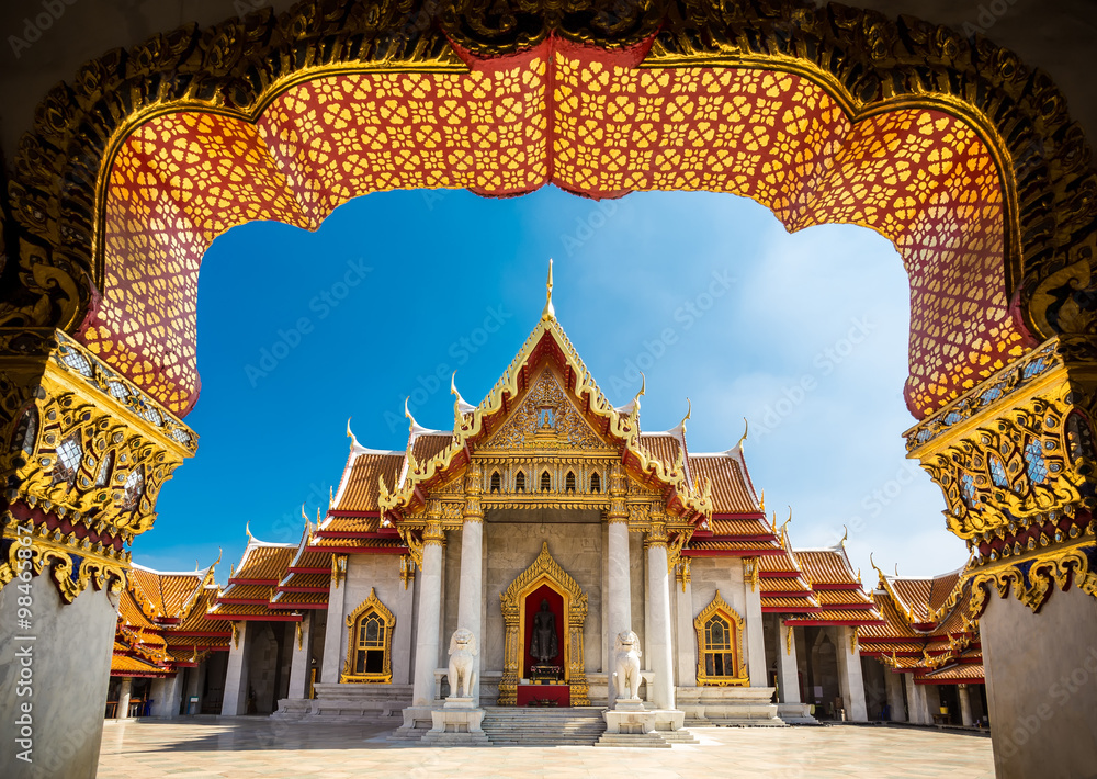 Naklejka premium Marmurowa Świątynia - Bangkok
