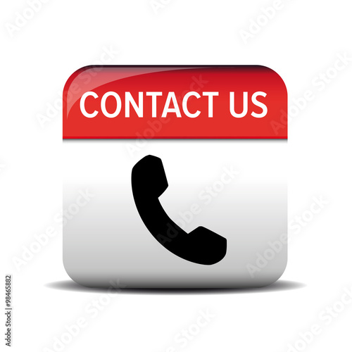 Contact us button vector