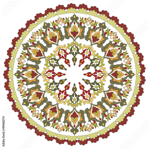 Antique ottoman turkish pattern vector design twenty four