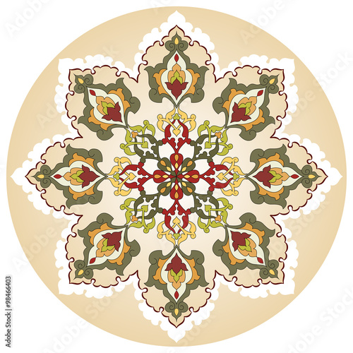 Antique ottoman turkish pattern vector design twenty nine
