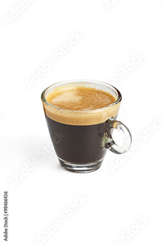 Espresso coffee with natural foam