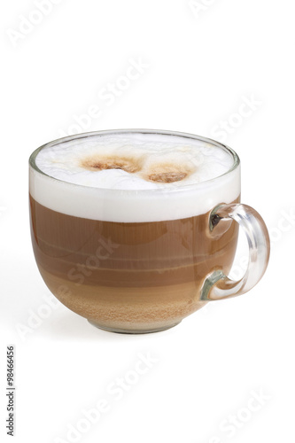 Fotografie cappuccino cup with milk foam