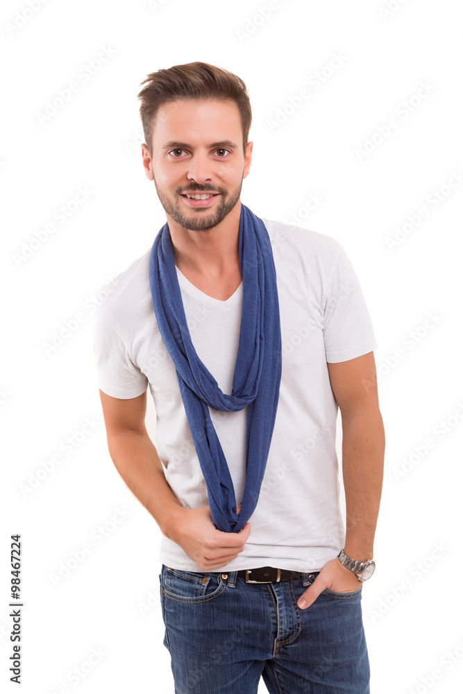 Studio shot of a young man Studio shot of a young man