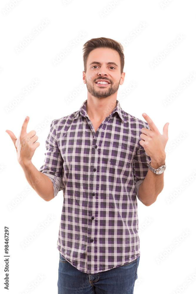 Man signaling ok Man signaling ok