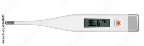 The image of the medical electronic thermometer
