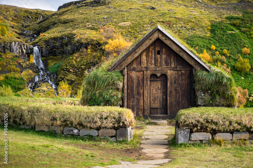 Fotografía Traditional viking house
