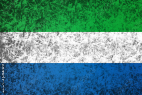 Flag of Sierra Leone.