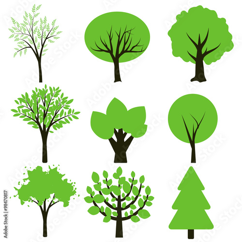 Simple trees set