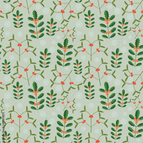 Seamless new year pattern