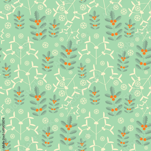 Seamless new year pattern