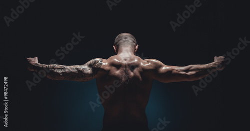 muscular male Bodybuilder