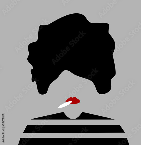 woman in prison smoking