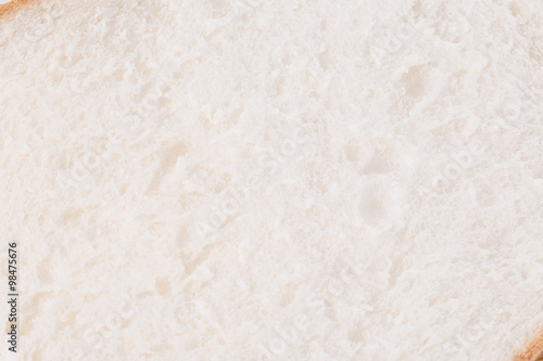 White bread closeup
