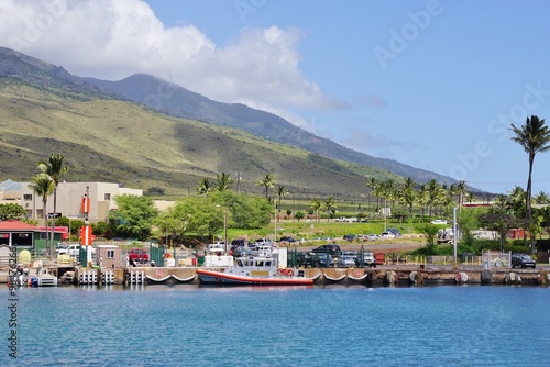 The harbor village of Maalaea on the West coast of Maui, Hawaii