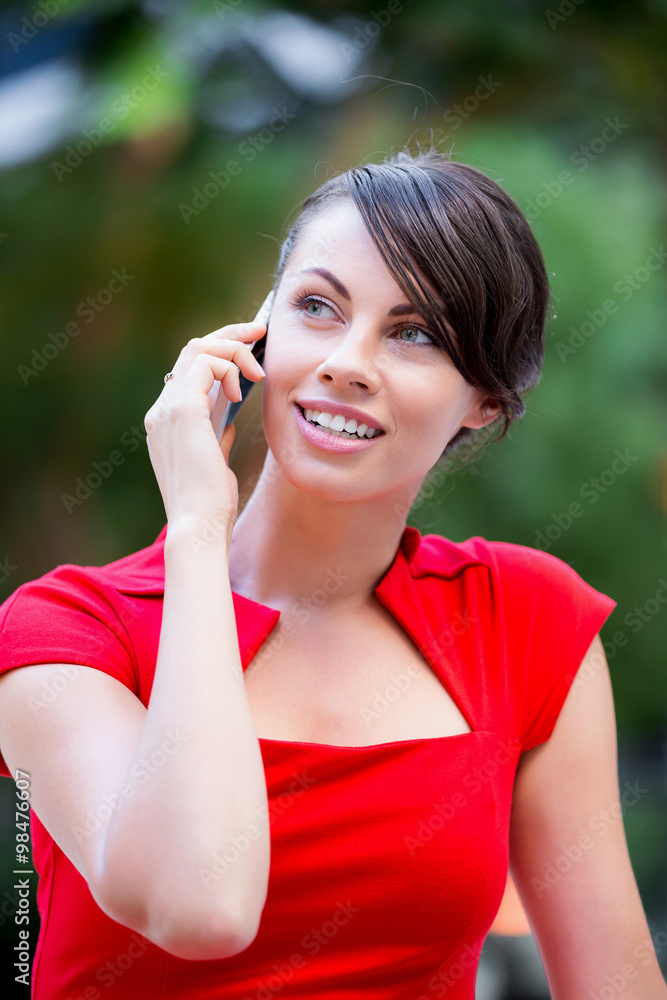 Portrait of businesswoman with mobile phone Portrait of businesswoman with mobile phone
