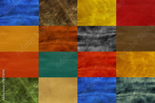 Mix colorful leather texture, abstract background