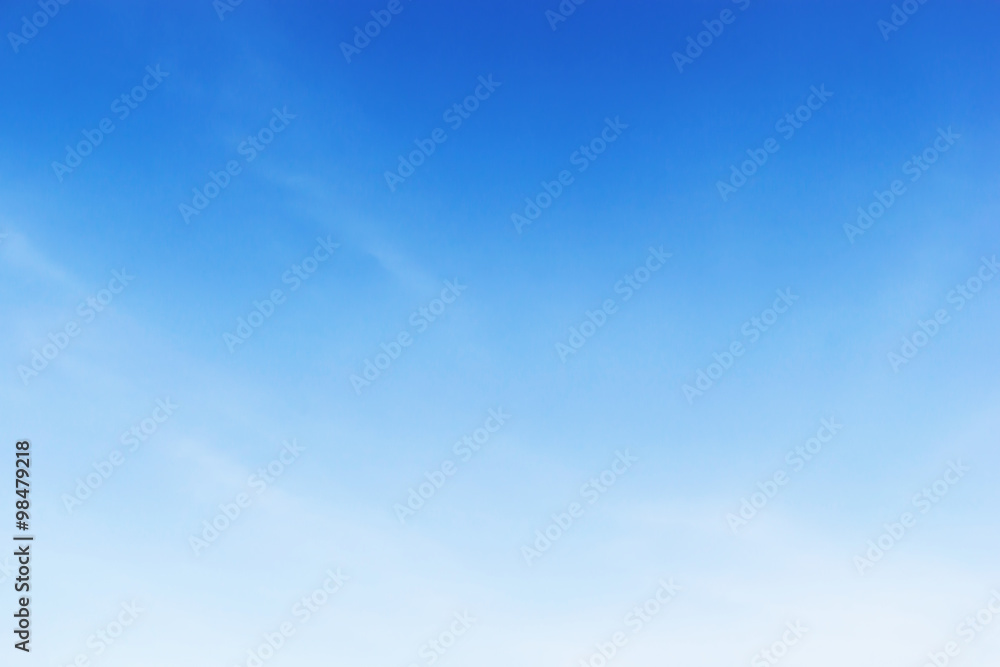 Obraz premium Fantastic soft white clouds against blue sky background