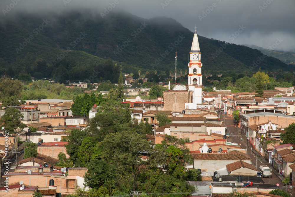 Se destaca la Iglesia de Mascota Jalisco.