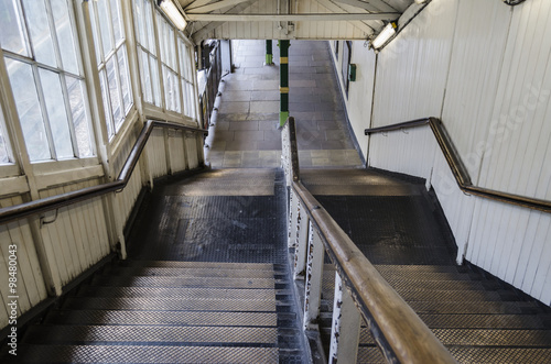 Stairway to underground platform