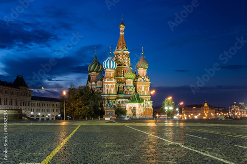 Moscow,Russia,Red square,view of St. Basil's Cathedral