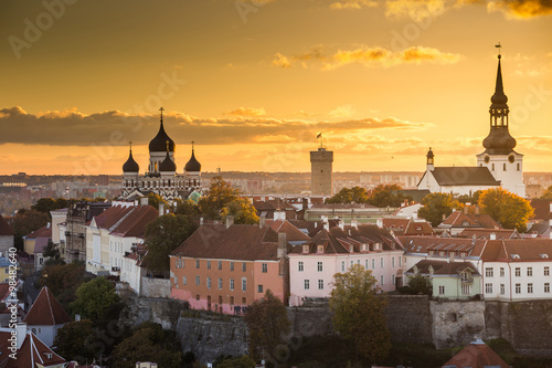 Tallinn, Estonia at the old city.