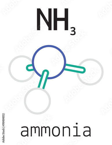 NH3 ammonia molecule photo