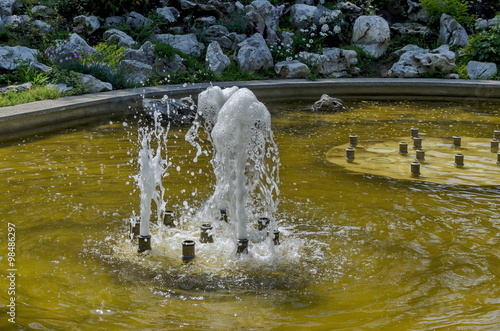 Doctors' Garden small fountain in Sofia, Bulgaria