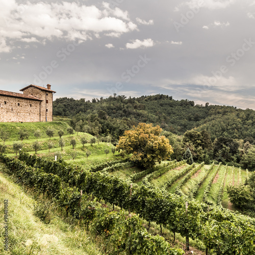 Abandoned farm in the countryside