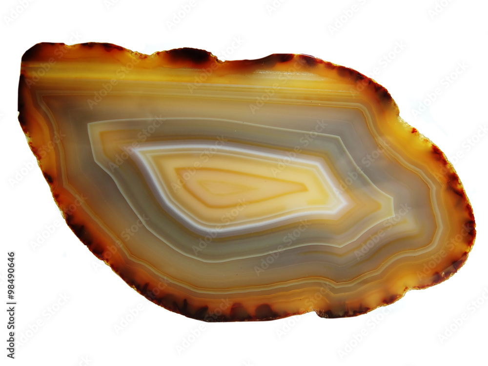 Fototapeta premium agate with chalcedony geological crystal