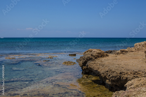 Mediterranean sea coastline  Protaras  Cyprus