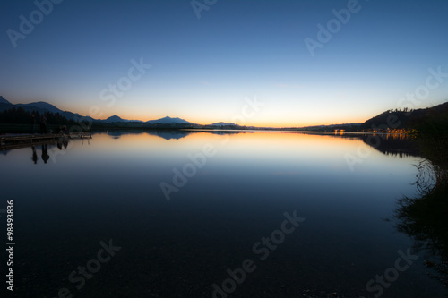 Sunset at Lake Hopfen